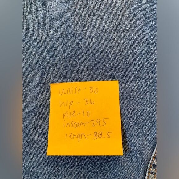 Levi’s 502 Denim Jeans men’s Jeans Straight Leg Distressed Ripped Blue Size 30 - Picture 2 of 10